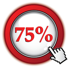 75 PERCENT ICON