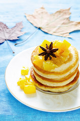 pancakes with caramelized apples