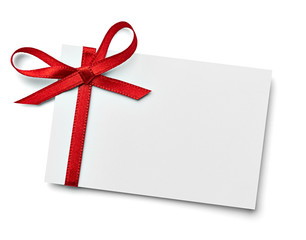 ribbon bow card note chirstmas celebration greeting