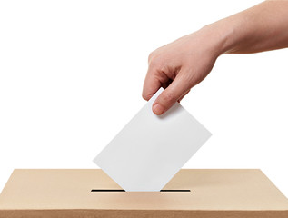 ballot box casting vote election