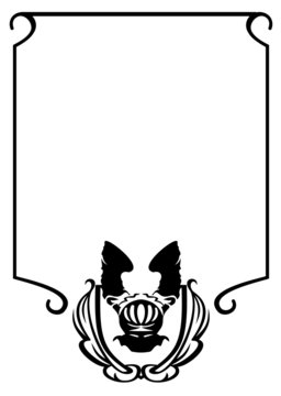 heraldic frame
