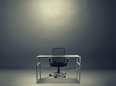 empty working place