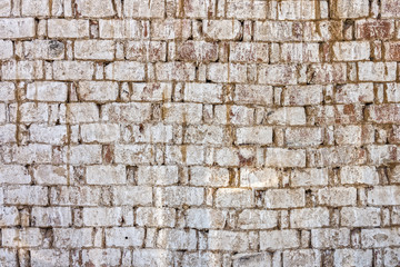 Weathered old bricks wall
