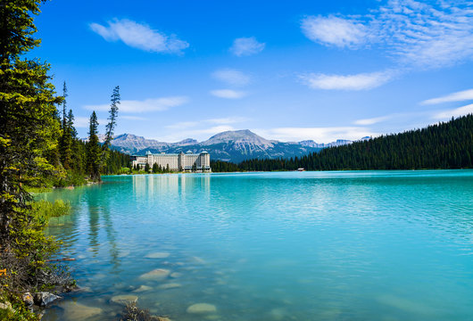 Lake Louise And Fairmont Chateau Hotel, Canada