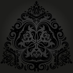 Orient vector ornamental round lace