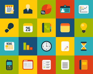 Flat icons set 8