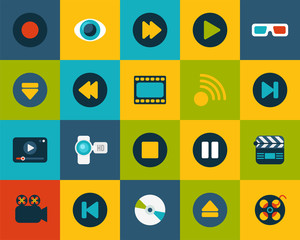 Flat icons set 5