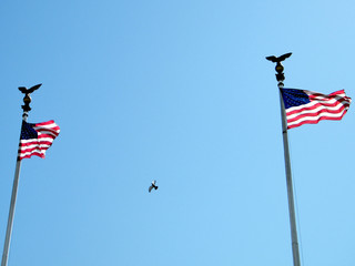 Washington Union Station flags 2010