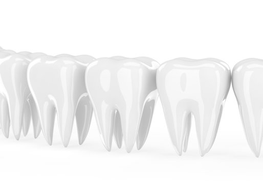 teeth on white