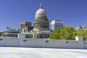 Obraz premium Parking spots in Capital Garage in Idaho