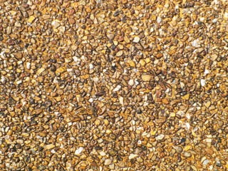 Close up rough gravel floor texture