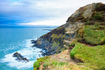 Irish landscape. coastline atlantic coast County Cork, Ireland