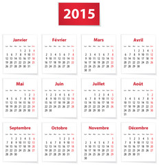 2015 French calendar