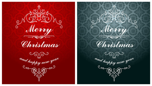Christmas typographic label for Xmas and New Year holidays desig