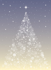 Fototapeta na wymiar Fairy Christmas Tree