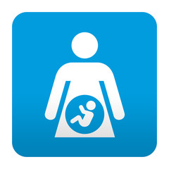 Etiqueta tipo app embarazada - obrazy, fototapety, plakaty