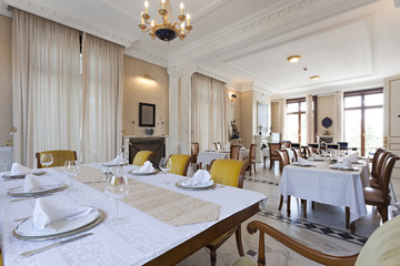 Luxury restaurant interior 