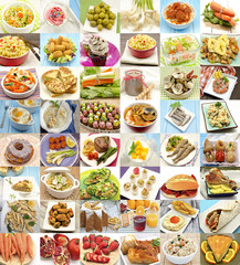Collage de alimentos
