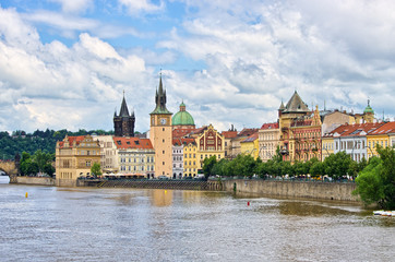 Vltava river in Prague, Czech Republic