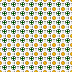 Design seamless colorful flower pattern