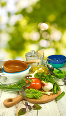 vegetables and herbs