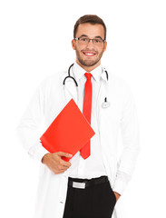 Doctor holding documents