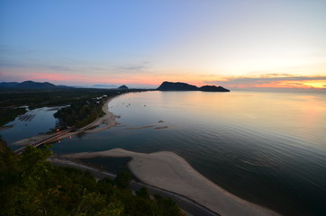 Landscape of the Bay at Sunrise
