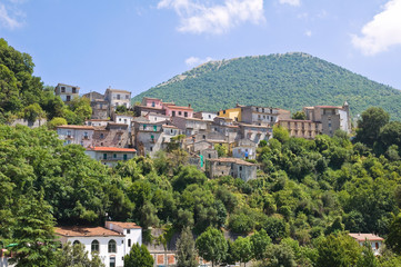 Fototapeta na wymiar Panoramic view of Viggianello. Basilicata. Italy.