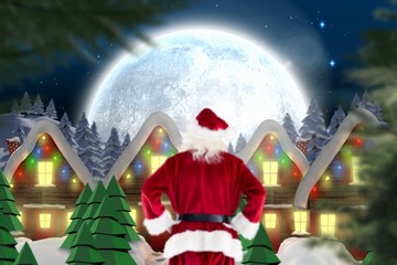 Composite image of santa claus