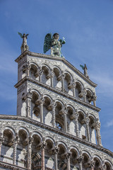 Fototapeta premium Detail of the San Michele in Foro in Lucca