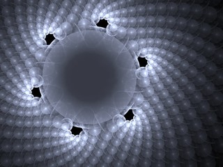 Abstract sphere array background