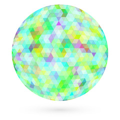 Abstract colorful circle. Raster