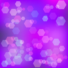 Purple abstract background with bokeh. Raster