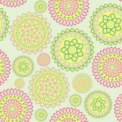 round geometric flower