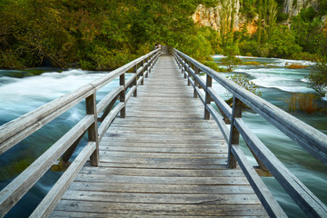 Fototapeta premium Boardwalk in the park