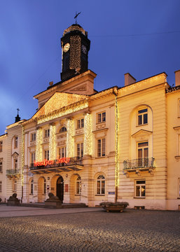 City hall in Plock. Poland