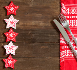 Fototapeta premium Christmas Table setting