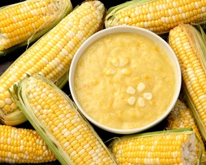 Fototapeten fresh corn cream soup © maya1313