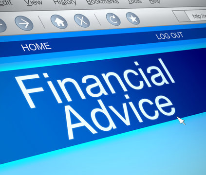 Financial advice concept.