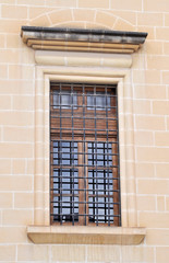 Old historic closed window