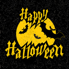 Happy halloween card template