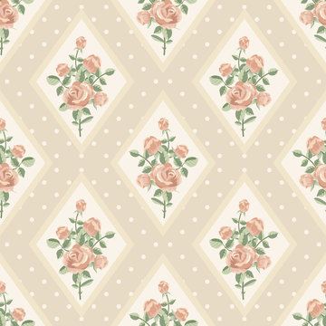 Wallpaper with roses