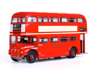Fototapeta na wymiar London Bus Isolated with Clipping Path
