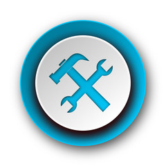 Obraz premium tools blue modern web icon on white background