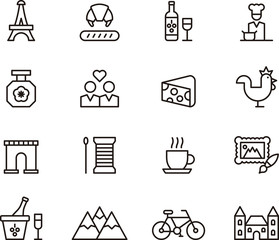 France icons