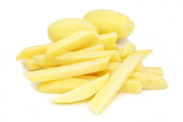 Frites crues - Raw French fries 