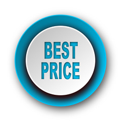 best price blue modern web icon on white background