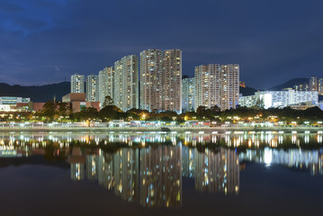 Fototapeta na wymiar Residential building of Hong Kong