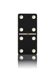 Domino game bone close up isolated