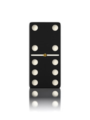 Domino game bone close up isolated